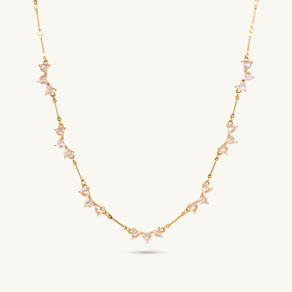 Floral Vine Pearl Necklace