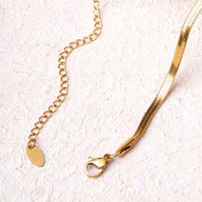 Golden Cube Lock Pendant Necklace