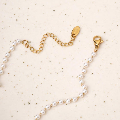 Timeless Beauty Pearl Chain Necklace