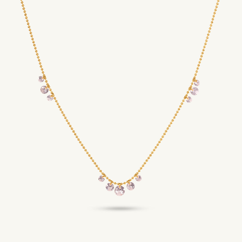 Dainty Curve Diamond Necklace