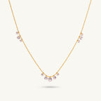 Dainty Curve Diamond Necklace