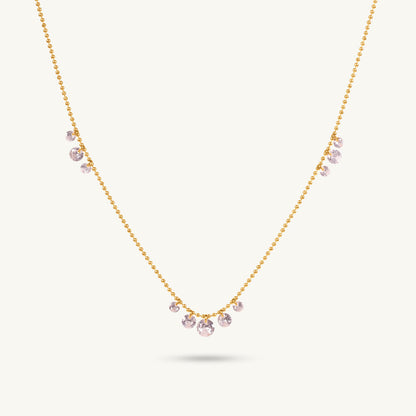 Dainty Curve Diamond Necklace