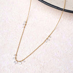 Dainty Curve Diamond Necklace