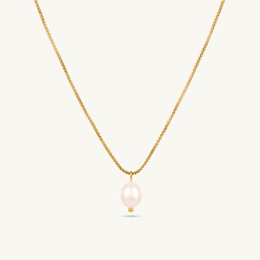 Teardrop Pearl Pendant Necklace