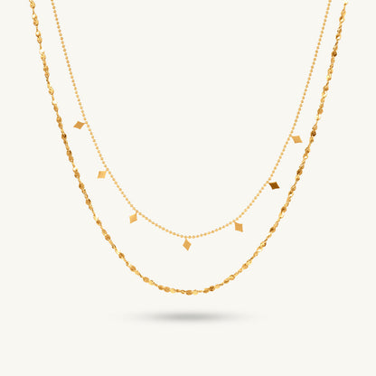 Star Charm Double Layered Necklace
