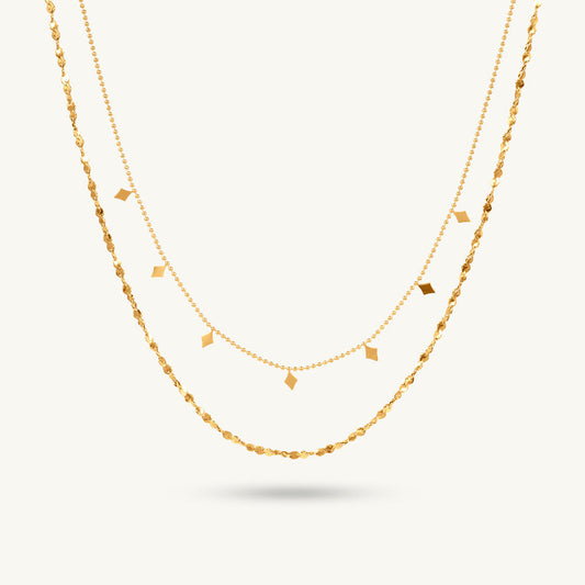 Star Charm Double Layered Necklace