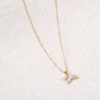 Baroque Pearl Whale Tail Necklace