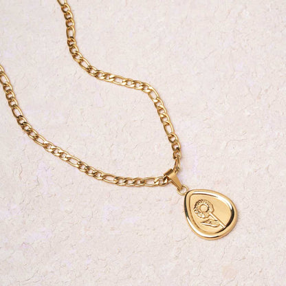 Vintage Coin Medallion Necklace