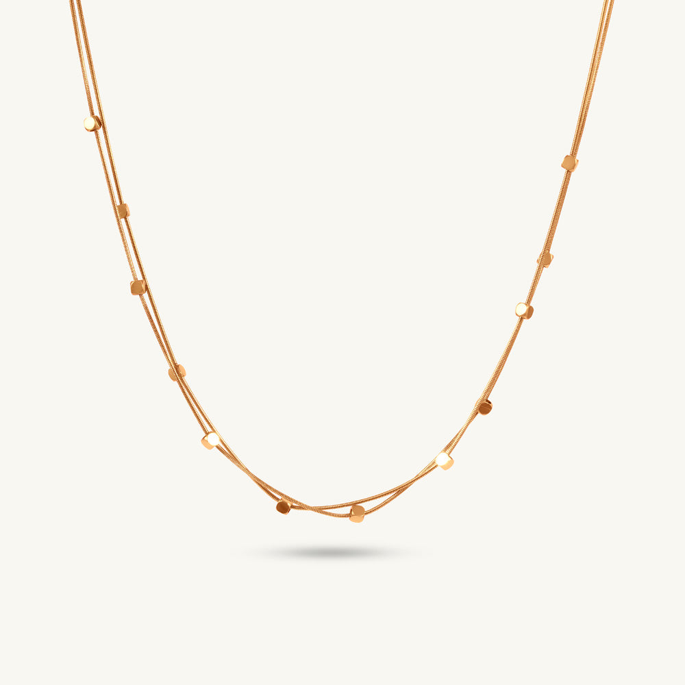 Minimal Dainty Bead Chain Necklace