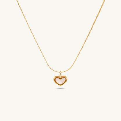 Open Heart Charm Necklace