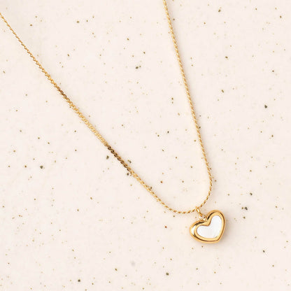 Open Heart Charm Necklace