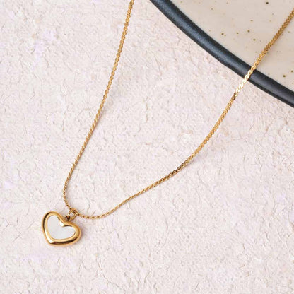Open Heart Charm Necklace