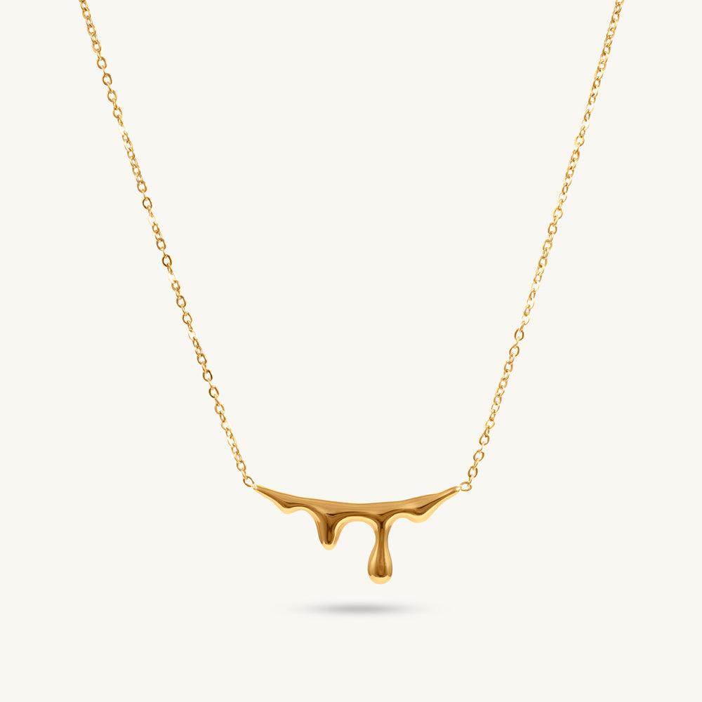 Branch Design Gold Pendant Necklace