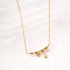 Branch Design Gold Pendant Necklace