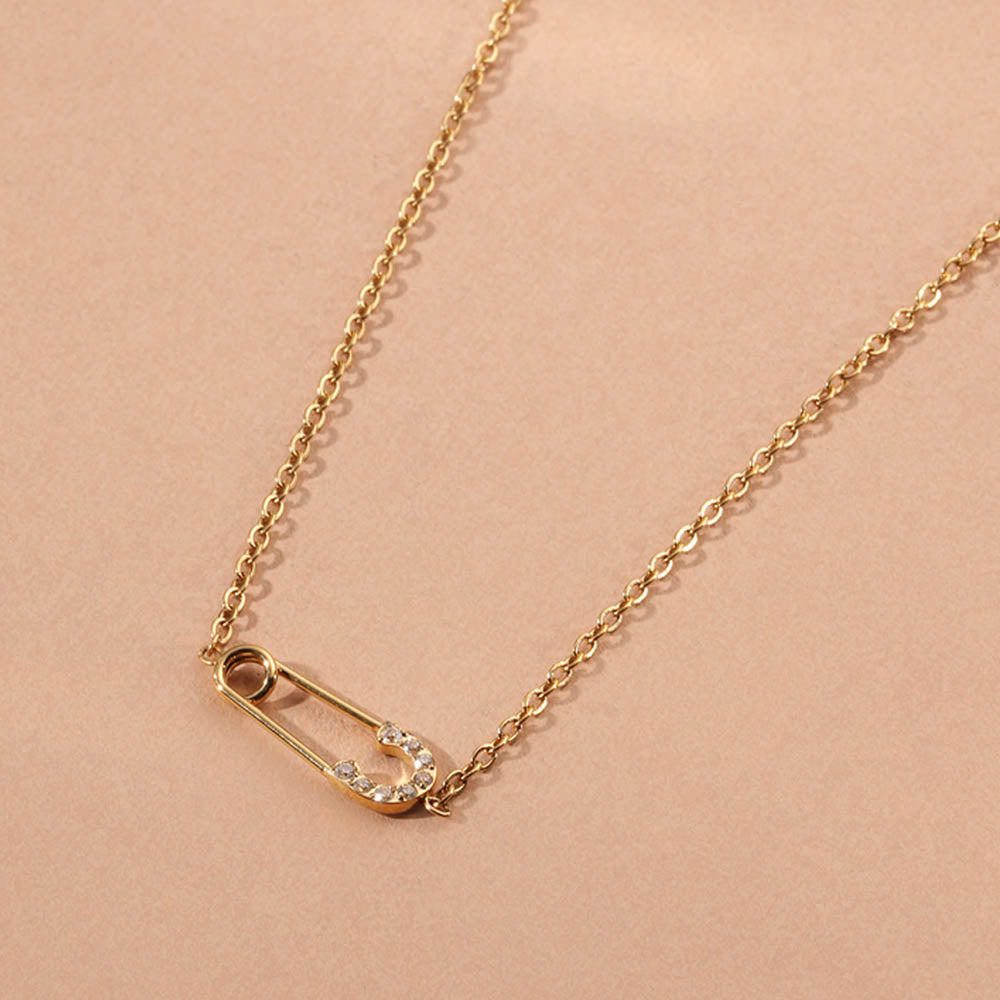 Cute Safety Pin Necklace