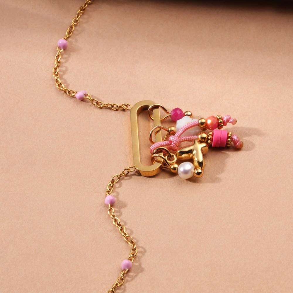 Dangle Charm Link Necklace