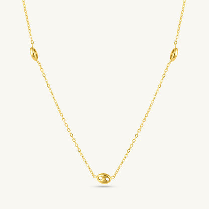 Tiny Orb Station Chain Necklace