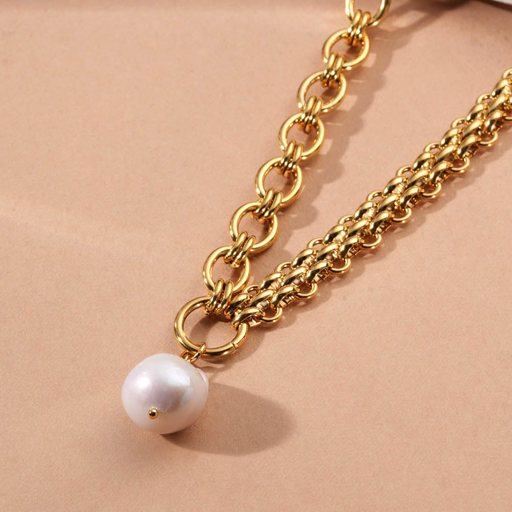 Chunky Pearl Drop Necklace