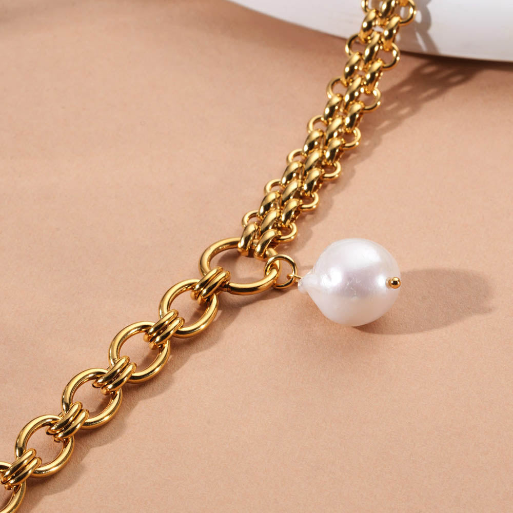Chunky Pearl Drop Necklace