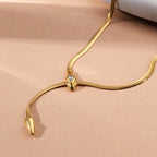 Dangle Snake Chain Necklace