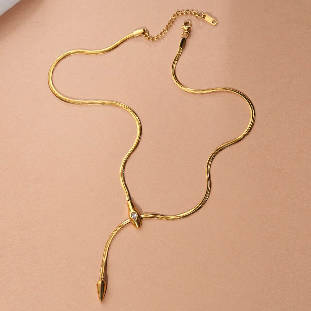 Dangle Snake Chain Necklace