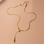 Dangle Snake Chain Necklace