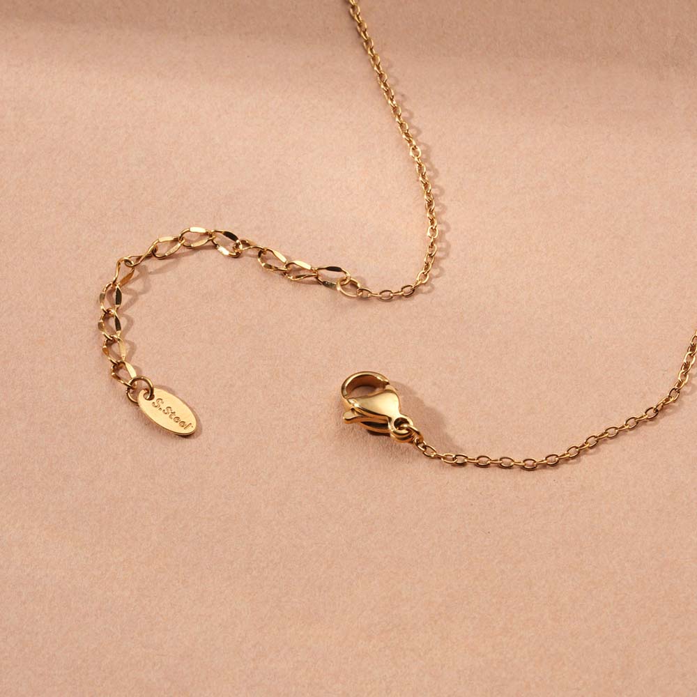 Double Pearl Bar Pendant Necklace