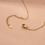 Double Pearl Bar Pendant Necklace