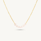Clustered Pearl Drop Necklace