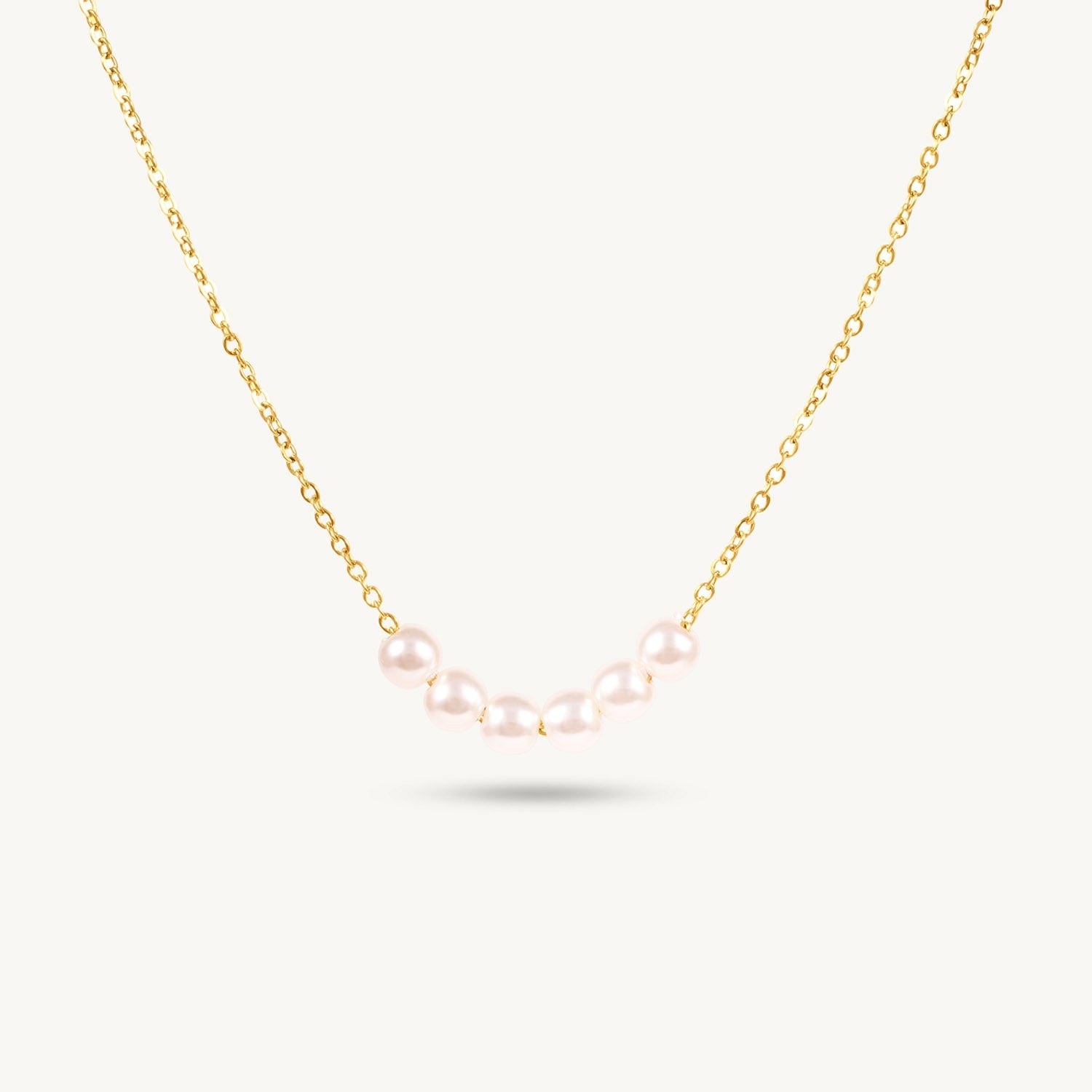 Clustered Pearl Drop Necklace