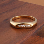 Elegant Gold Minimalist Diamond Ring