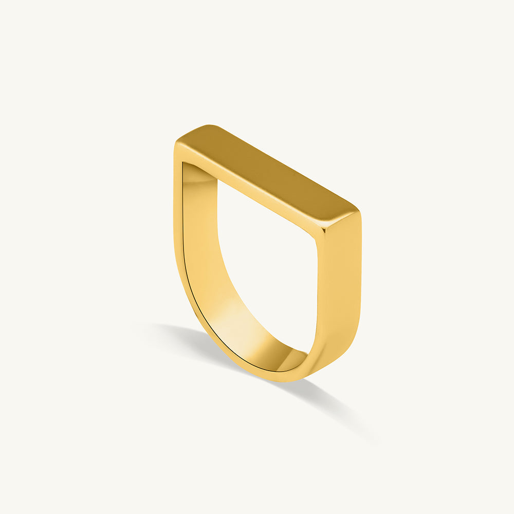 Classic Gold Bar Ring