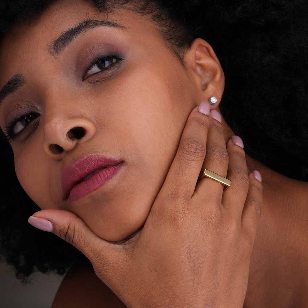 Classic Gold Bar Ring