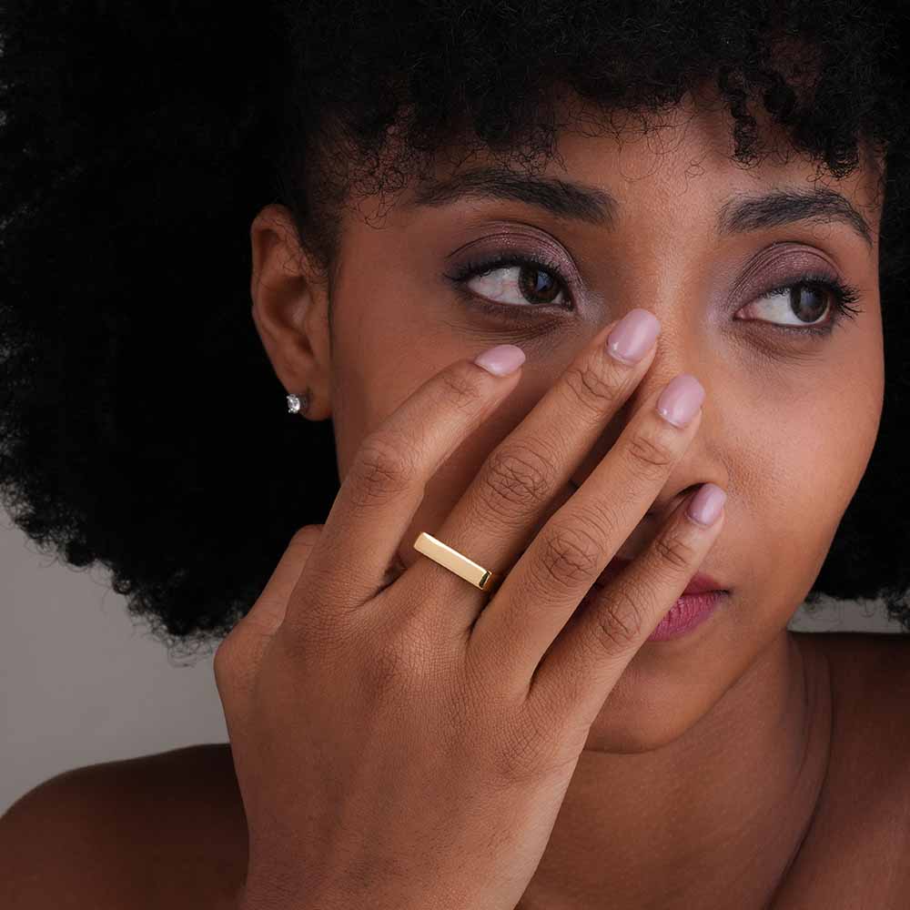 Classic Gold Bar Ring