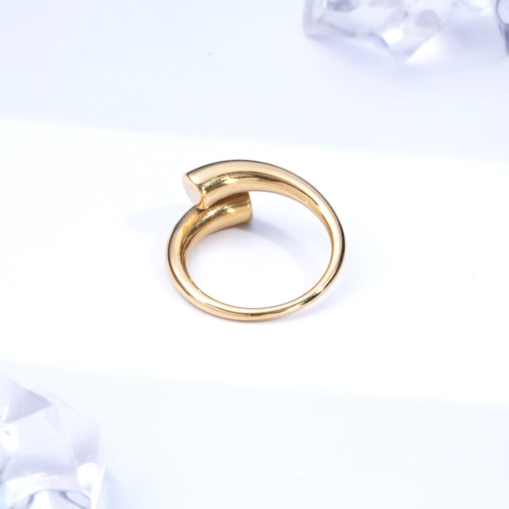 Bold Arc Open Ring