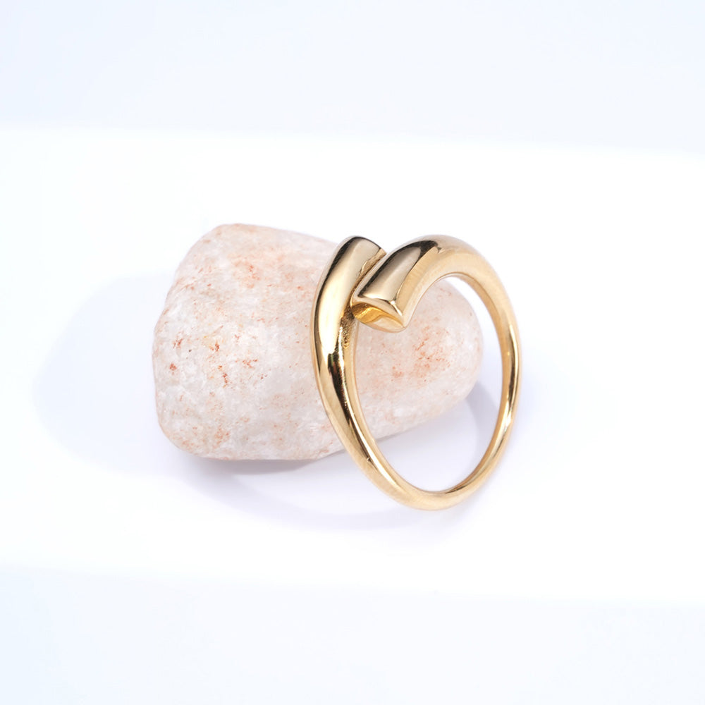 Bold Arc Open Ring