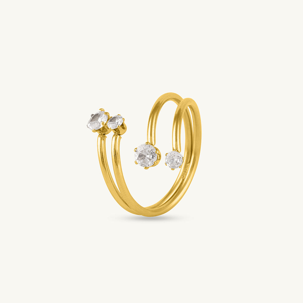 Celestial Orbit Zircon Ring