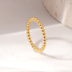 Classic Beaded Stack Ring
