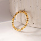 Classic Beaded Stack Ring