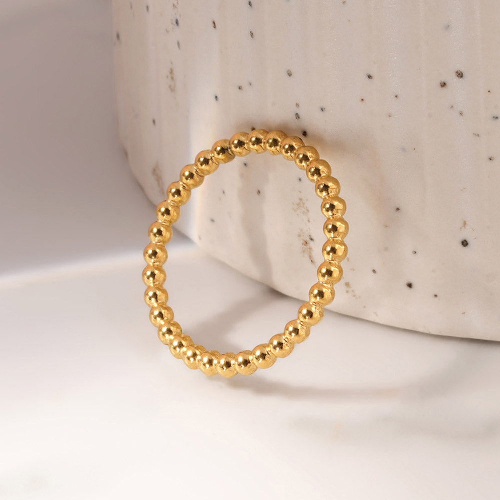 Classic Beaded Stack Ring