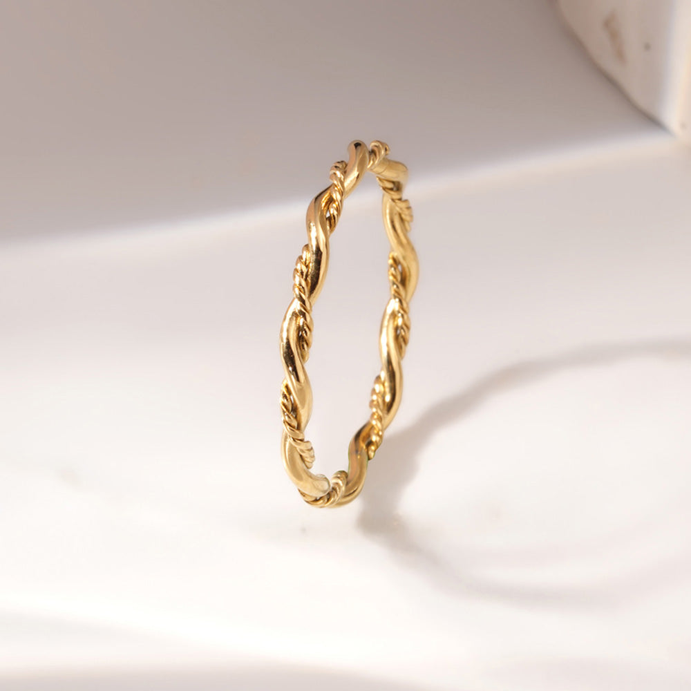 Delicate Rope Twist Ring