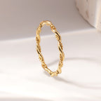 Delicate Rope Twist Ring