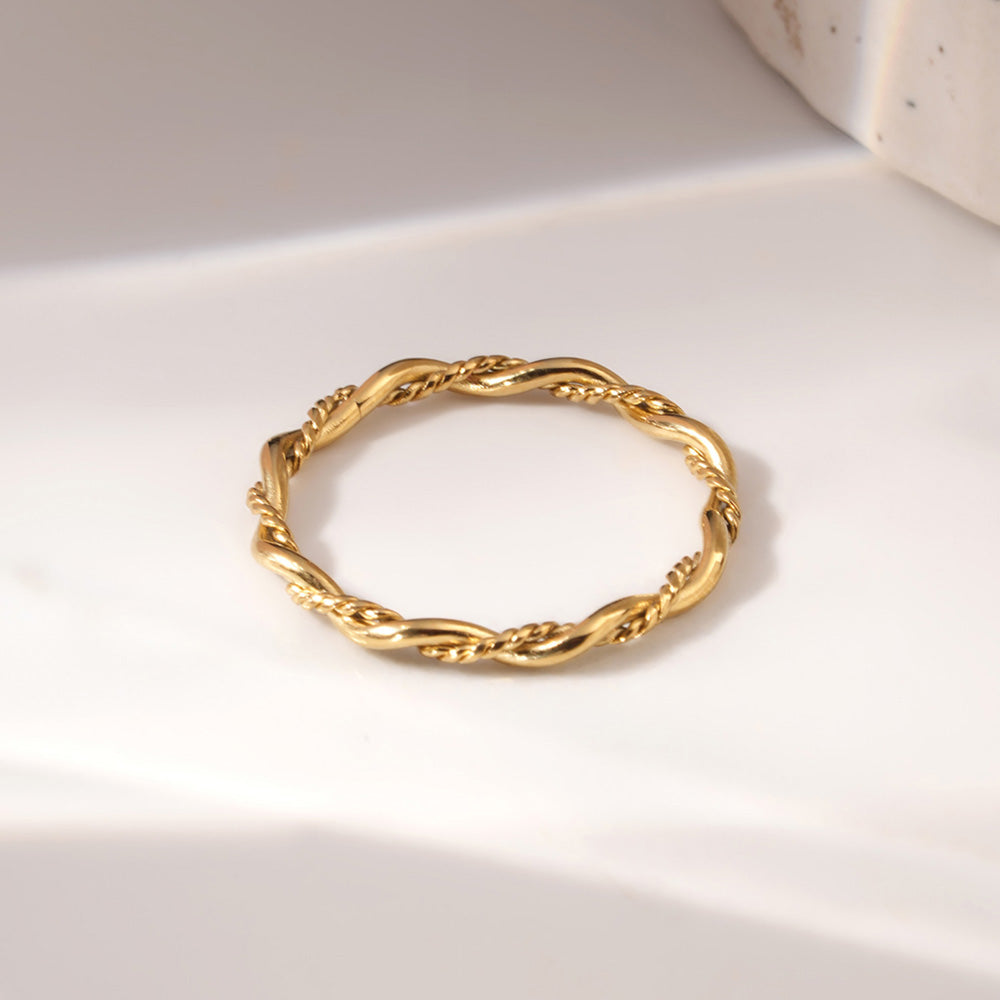 Delicate Rope Twist Ring