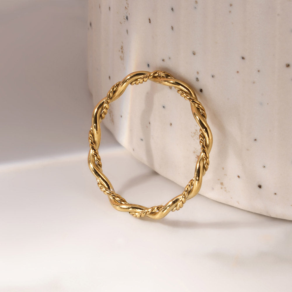 Delicate Rope Twist Ring
