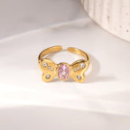 Butterfly Glitterwing Charm Ring