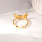Butterfly Glitterwing Charm Ring