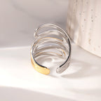 Dual Tone Flow Wrap Ring