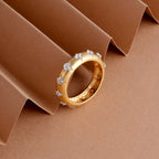 Bonded Stud Signature Ring