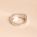 Duality 925 Silver Unisex Band Ring