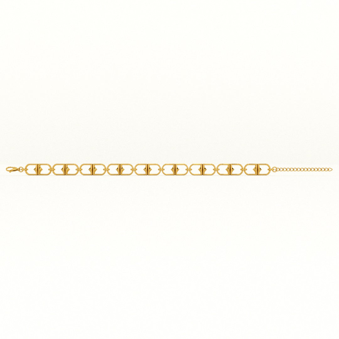 Buckle Link 925 Sterling Silver Signature Bracelet